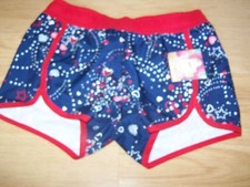 Size Medium 7-8 OP Ocean Pacific Swim Board Shorts Red White Navy Blue Stars New