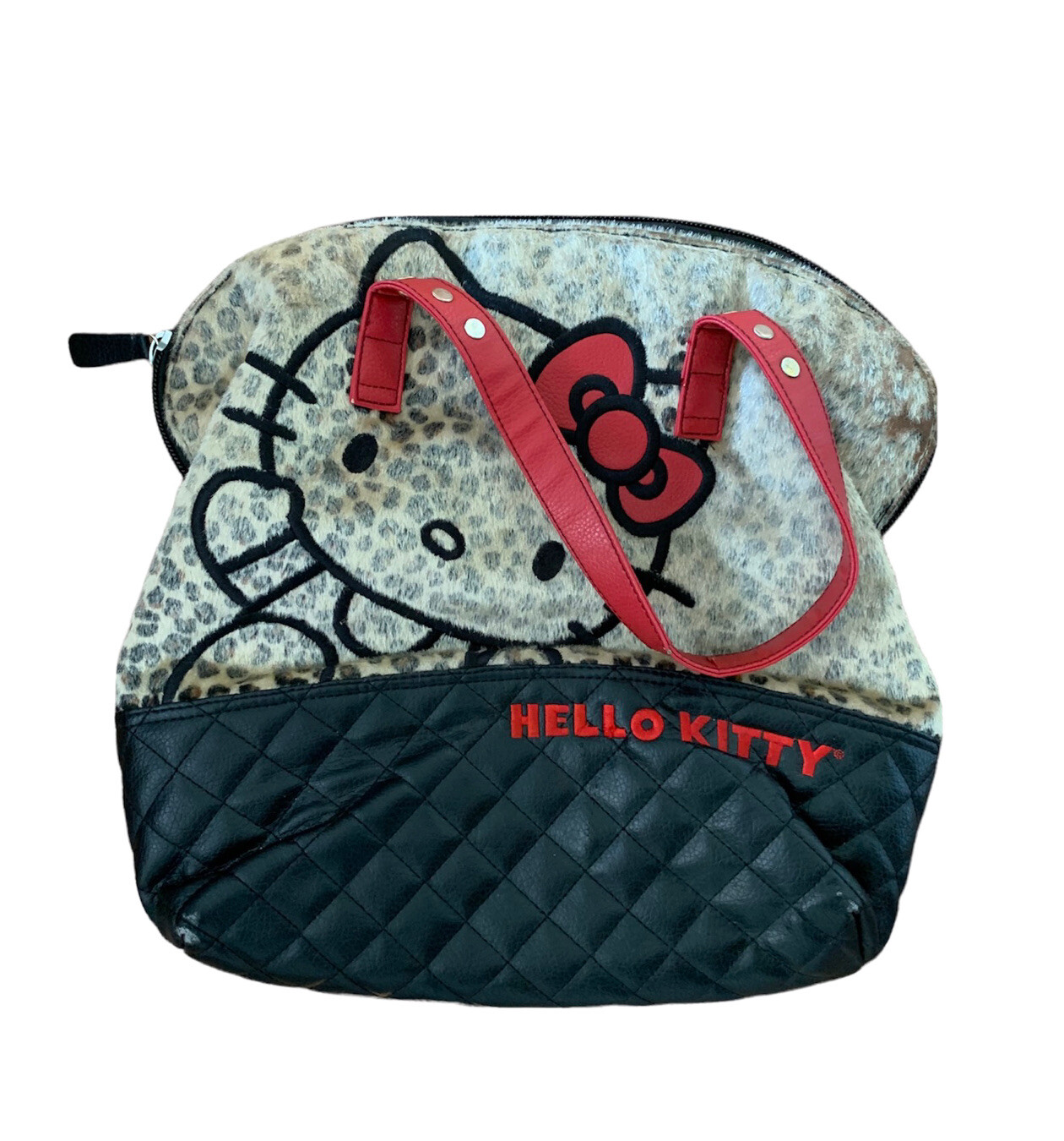 Hello Kitty Sanrio x Loungefly Tote Bag Purse Cheetah… - Gem