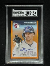 2023 Topps Chrome Orange 🍊 Rookie Auto Will Brennan! SGC 10/9.5 🔥 HOT Platinum