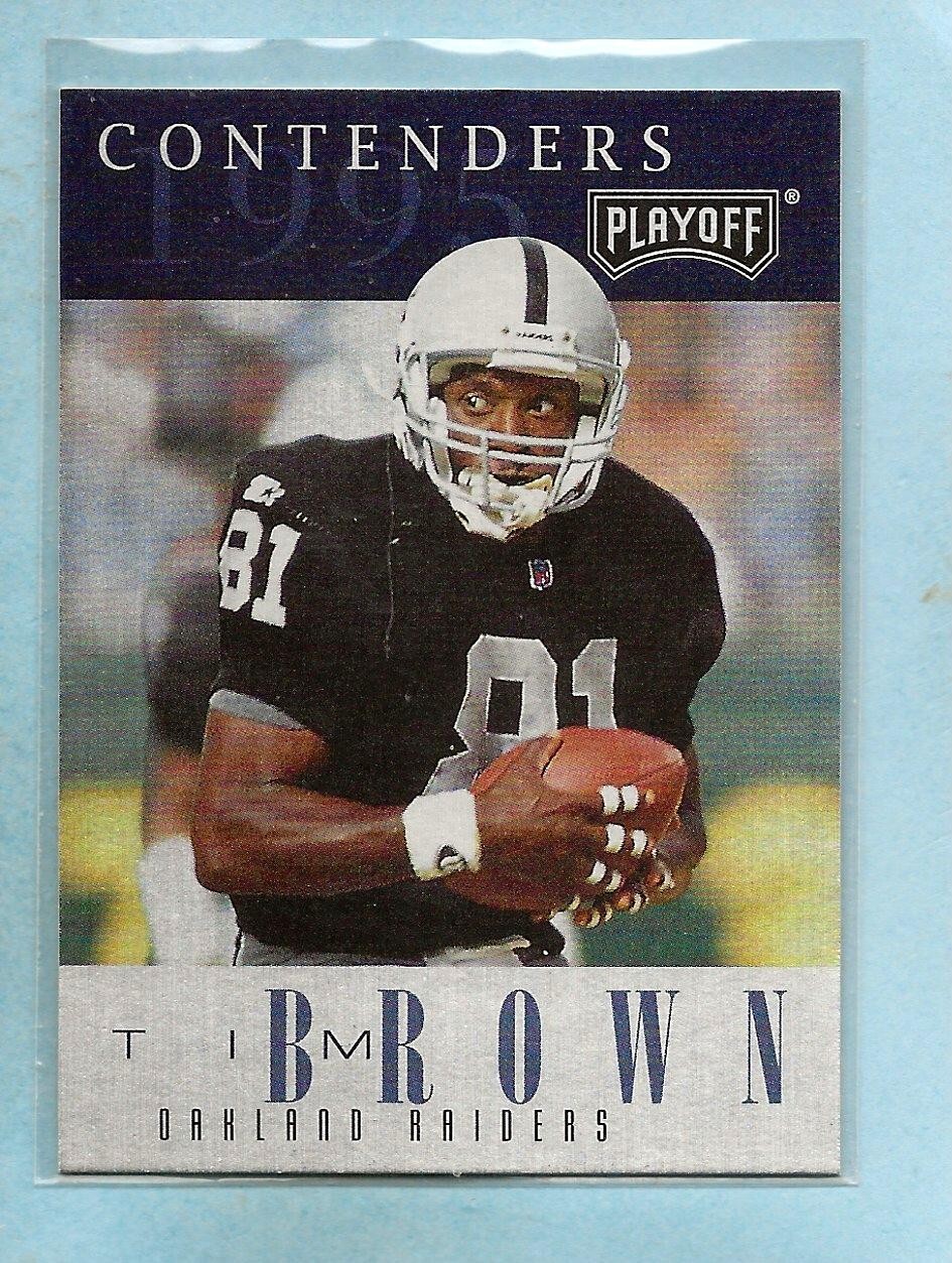 TIM BROWN - 1995 Playoff Contenders - #81 - Raiders - Comb. Shipping