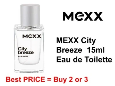 Eau de Toilette MEXX 15ml CITY BREEZE EDT for Her Frau Neu im Box