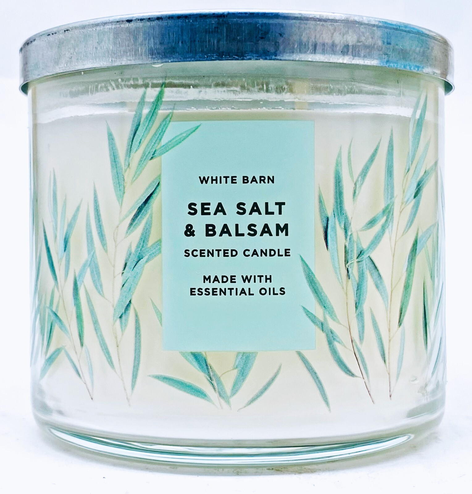 1 Bath & Body Works SEA SALT BALSAM Large 3Wick Scented Candle 14.5 oz