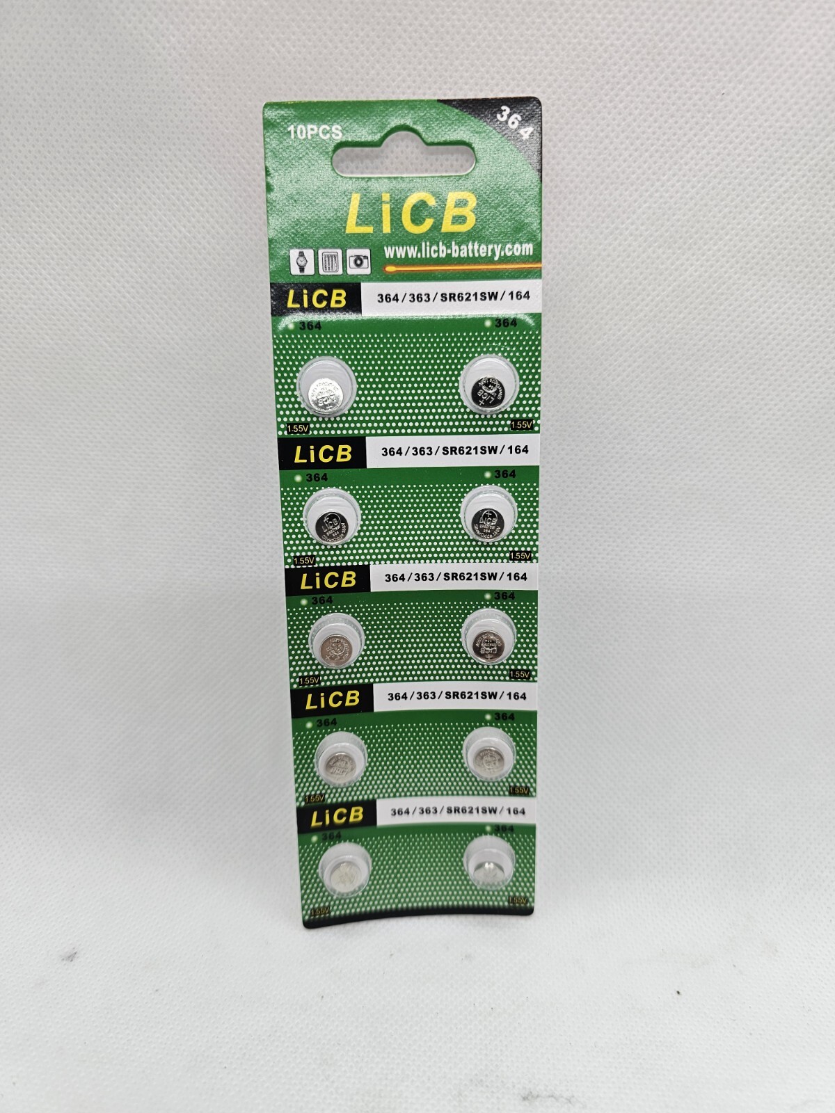 364 Watch LiCB Battery (Same as / 363/ SR621SW/ 164) * 10 (FAST/ FREE