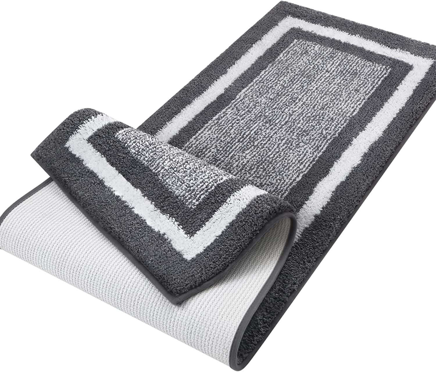 Bathroom Rugs Bath Mat,NonSlip Fluffy Soft Plush Microfiber Bath Rugs