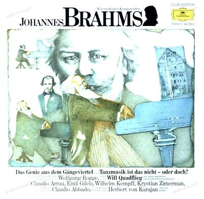Johannes Brahms, Wolfgang Rogge - Wir Entdecken Komponisten LP Club edition .