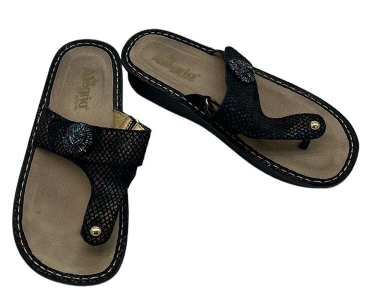 APL Alegria Carina Gemboree sandalo nero gemma donna taglia 39 9