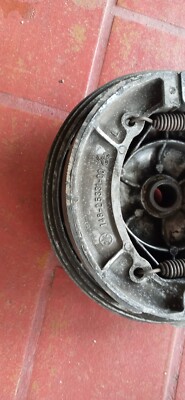 XS650 リア　ドラム　ハブ 70-74 YAMAHA XS650 REAR DRUM BRAKE HUB BACKING PLATE SHOES 256