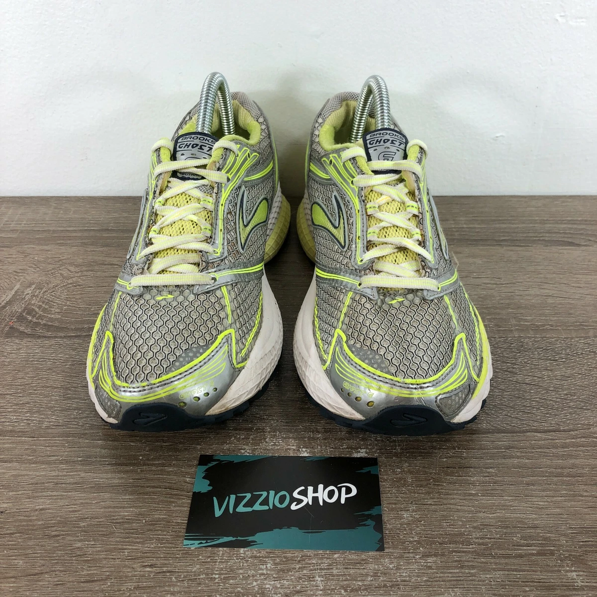 Brooks Ghost 6 Gray Yellow Trail Running Shoes Women s 9 B