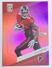2023 Donruss Elite Football Falcons Kyle Pitts Pink Parallel Card #67