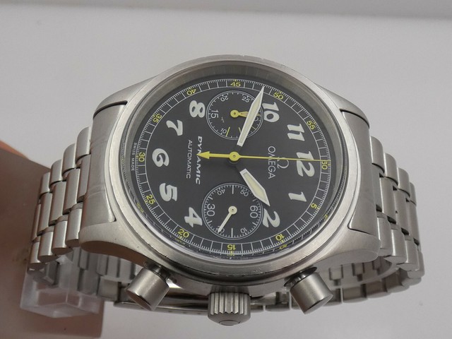 OMEGA Dynamic Men's Black Watch with 