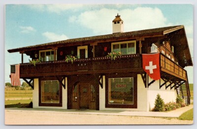 Postcard Beaver Dam Wisconsin Schmid's Cheese Chalet