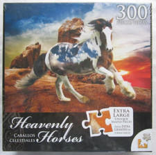 LPF Heavenly Horses Into The Sunset 300 Extra Large Piece Jigsaw Puzzle  Sealed
