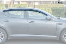 For 11-15 Kia Optima JDM MUGEN Tape-On Style Side Vent Window Visors Rain Guard