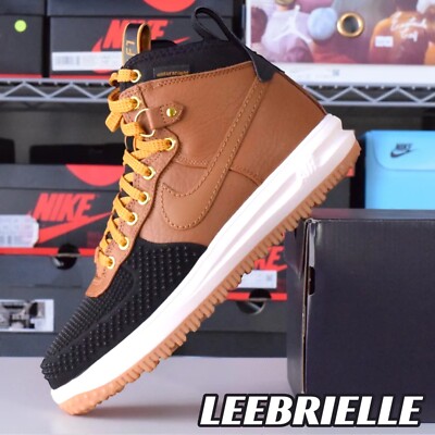Nike Lunar Force 1 Ale Brown Black Duckboot Men's Size 805899-202