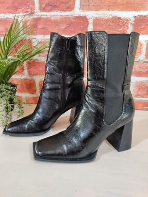 Topshop Chelsea Boots Womens TOPSHOP BLACK BOOTS UK EU 39 HIGH