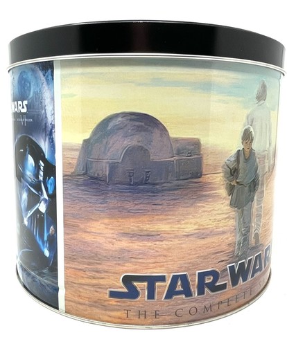 Star Wars Saga Popcorn Tin Can 9 x 9 x 7 inches Episode 1 - VI from 2011 - Picture 2 of 11