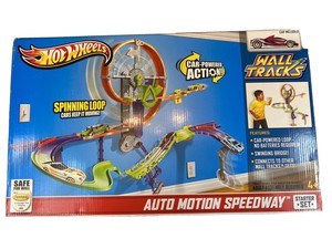 hot wheels spinning loop wall track