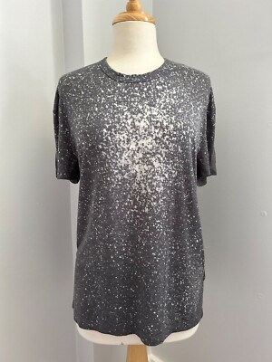 Women's black and white IRO. Jeans Linda short sleeves top size S