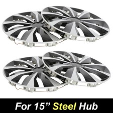 15 Set Of 4 Wheel Covers Snap On Full Hub Caps Rim For Honda Accord R15 Steel 15 Set Of 4 Wheel Covers Snap On Full Hub Caps Rim For Honda Accord R15 Steel