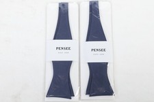 Lot of 2 PenSee Mens Dark Blue Woven Bow Ties
