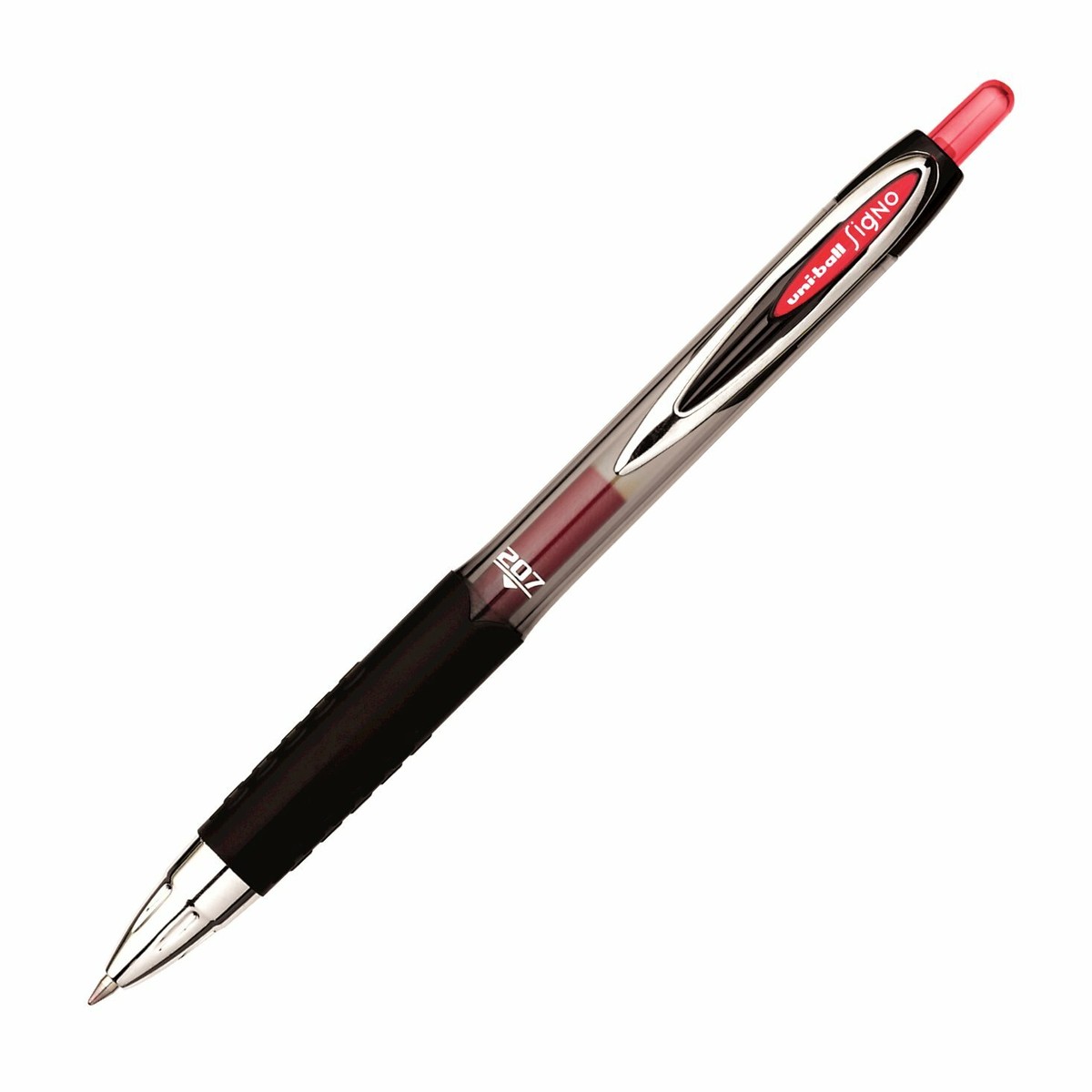 33952 uni-ball Signo 207 RT Gel Rollerball Pen, Medium Red Ink, Pack  of