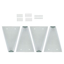 4 Pack 8 lbs Medium Size Chicken Cone Galvanized Steel Poultry Restraining Cone