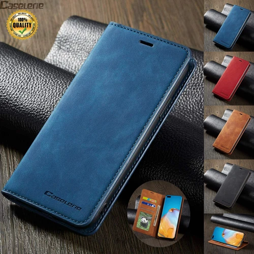 Flip Leather Case for Samsung S25 S24 S23 Ultra S22 S21 FE Magnetic Wallet Cover