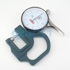 Dial Thickness Gauge 0-10mm 0.01mm Leather Paper Measuring Instrument Tester