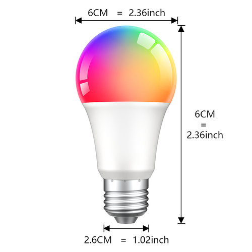 Smart LEDBulb 9W-12W-15W E27 WiFi Bluetooth RGB Dimmable Works w/ Alexa & Google - Picture 2 of 17