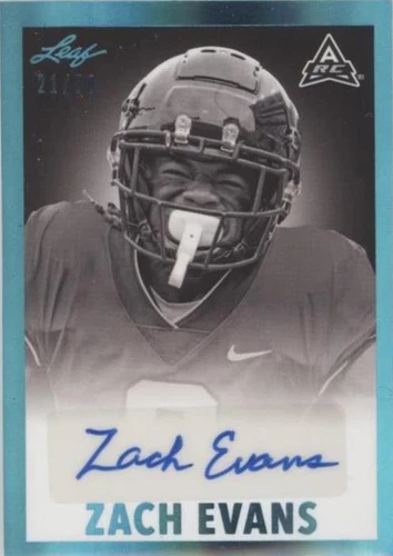 2021 Leaf Memories Zach Evans #BW-ZE1