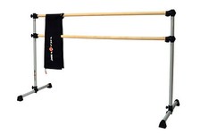 Ballet Barre DBNB5-W Freestanding 5ft Double Wood Bar w/Bag - NEW