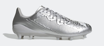 Adidas Herren Predator Malice (FG) Rugbyschuhe / Silber Weiß / UVP 180£