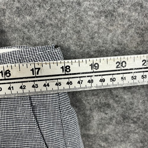 Reiss Trousers Mens 34 Grey Linen Blend Bottoms Slim Tapered Dogstooth Smart NWT - Picture 5 of 12