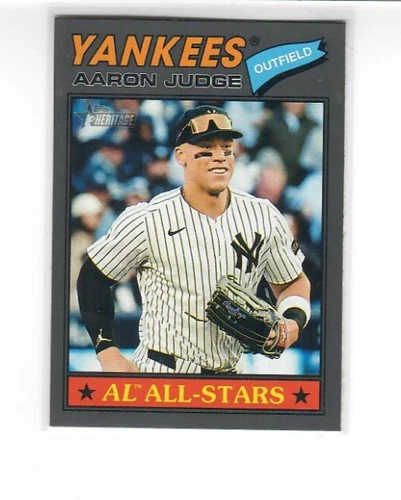 2026 Topps Heritage #10 Aaron Judge Dark Grey Border Parallel Yankees