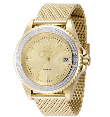 Invicta Elite Automatic 0.59ct Diamond Bezel 40mm Triple Gold Men s Watch 48746