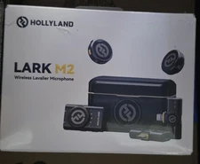 Hollyland Lark M2 Wireless Microphone for iPhone, Android, Camera, PC Black