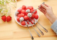Crab Stainless Steel Forks,Escargot Fork 2 Prong Tasting Appetizer Forks Port...