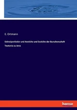Exkneipenlieder und Anstiche und Exstiche der Burschenschaft Teutonia zu Jena by