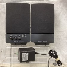 Altec Lansing Model BX1120 Computer Speakers Black Tested Working