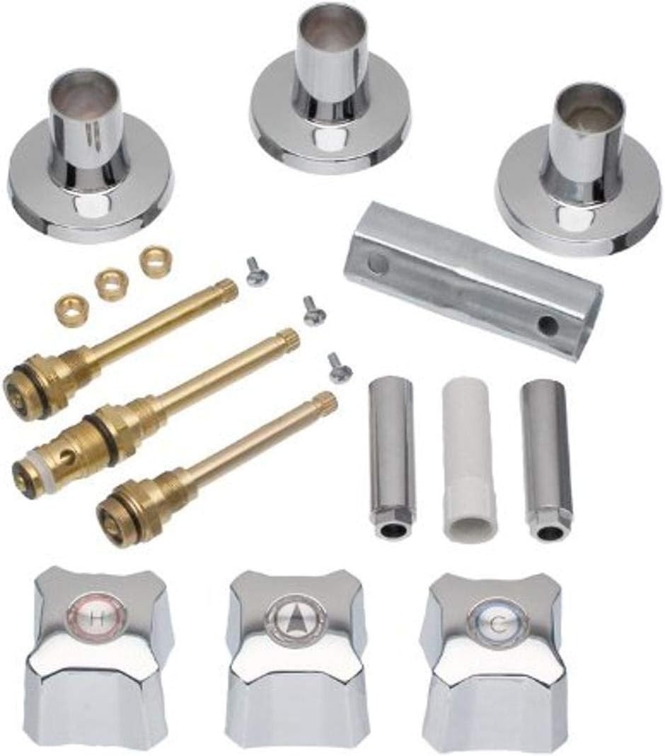 Tub and Shower 3-Handle Remodeling Trim Kit for Kohler Trend, 3-Handle, Chrom...