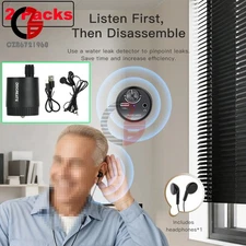 2sets Water Pipe Leak Detector Sensor Underground Water Pipe Leakage Monitor Kit