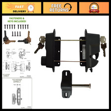 Key-Lockable Nylon Polymer Latch 2-Sided Design Keyed Alike Security Lock
