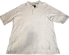 Eddie Bauer Golf Mens Polo Shirt Sz XL Gray 3 Button Short Sleeve