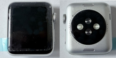 Apple iWatch Series 3 38mm A1858 GPS SILVER WiFi Sports Watch *CLEAN & READY*