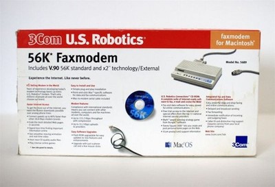 56k external modem for mac,orb, serial cable