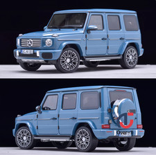 NOREV 1: 18 Mercedes Benz G500 G-Class 2024 Retro Blue Off Road Alloy Car Model