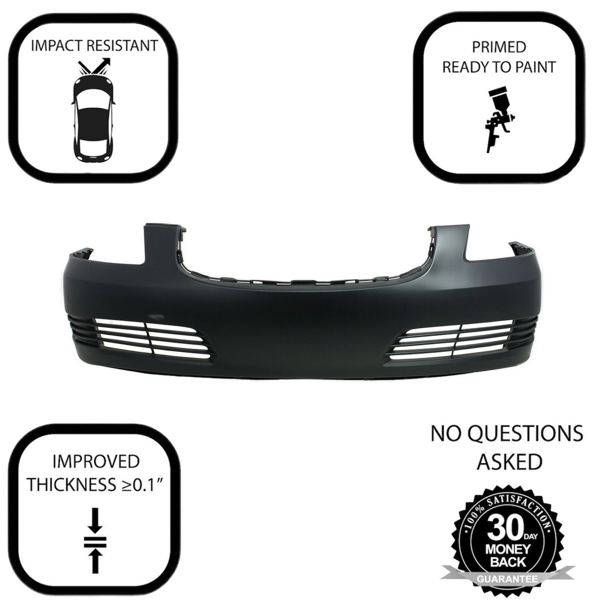 Front Bumper Cover For 2006-2011 Buick Lucerne CX CXL Primed