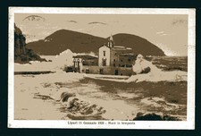 c.ill.  LIPARI - 11 GENNAIO 1928 MARE IN TEMPESTA del 1936 aff. Bologna  (A2918)