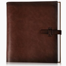 Photo Album 4x6 200 Photos, Genuine Leather Photo Albums with Writing Space w...