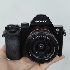 Sony Alpha A7 24.3MP Full Frame Mirrorless Digital Camera w/16-50mm Lens Black